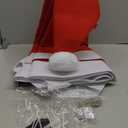 Universal Christmas Car Hat with Lights - 35" D x 33" H Festive Santa Roof Topper with Suction Cups, Zip Ties & Ribbons for Easy Secure Installation, Suitable for Jeeps, Trucks, Golf Carts