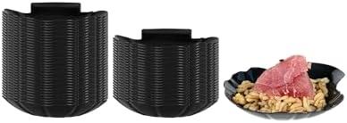 Restaurantware 3.3 Inch Shell Appetizer Plate 25 Disposable Plastic Appetizer Plate - Sturdy Shell-Shaped Black Plastic Cocktail Plates Perfect For Serving Amuse Bouche And Hors D'oeuvres