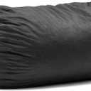 Big Joe Fuf 6Ft Giant Lounger Foam Bean Bag Chair, Oversized Couch with Removable Cover for Kids, Teens, Adults, Black Lenox, Durable Woven Polyester, 6 foot
