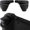 PlayVital LR Increaser Shoulder Buttons Trigger Enhancement Set for Steam Deck Console, L1R1L2R2 Extender for Steam Deck LCD, Natural Grip Added Buttons for Steam Deck OLED - Black