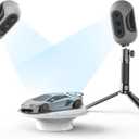 3DMakerpro 3D Scanner, Handheld 3D Model Scanners Mole for 3D Printing, 0.05mm Accuracy, 0.1mm Resolution, 10FPS Scanning Speed, Anti-Shake Lenses, Compatible with Win10/MacOS -Premium Kit