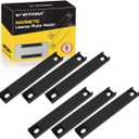 6Pack Rubber Coated Magnetic License Plate Holder, Premium Magnet Tag, Demo Tag Test Drive, Car Dealer Magnet License Plate Bar Frame with Screws, No Scratch for Car Truck (Black)