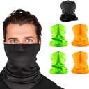 S A Company 5-Pack UV Face Shield | UV 30+ Multipurpose Neck Gaiter Balaclava for Adults (Perfect Job)