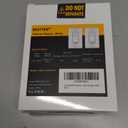 BESTTEN 2 Pack Dimmer Light Switch, Universal Lighting Control, Single Pole or 3 Way, Compatible with LED Dimmable Lamp, CFL, Incandescent, Halogen Bulb, Decorator Wallplate Included, UL Listed, White (Standard)