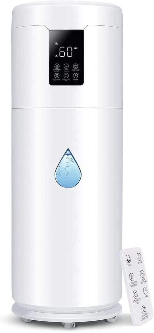 Humidifiers for Large Room Home Bedroom 2000 sq.ft. 17L/4.5Gal Large Humidifier with Extension Tube & 4 Speed Mist,Top Fill Wholehouse Humidifier with 360Nozzle for Plant Office Commercial Greenhouse