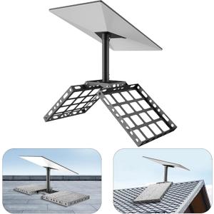 Starlink Gen 3 Roof Ridge Mount, 360 Rotatable Starlink Gen 3 Mounting Kit Compatible with V3 Starlink Standard Dish, Starlink Gen 3 Pipe Adapter, Starlink Mounting Kit