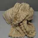 NEWCOSPLAY Super Soft Throw Blanket Brown Premium Silky Flannel Fleece 3D Ribbed Jacquard Lightweight Bed Blanket All Season Use (Brown Ribbed, Throw(50"x60"))