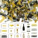 3 x 1500PCS 2026 Graduation Confetti Graduation Party Grad Cap Diploma Table Scatter Class of 2026 Scatter Decoration for Congrats Grad Theme Party Table Decor Favors