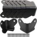 Heyous 8PCS Textured Steel, Edge Protection Box Corner Protector, Powder Coat Corner, Decorative Corner Protector, with Installation Screws, Black