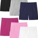 Ruisita Toddler Girls Biker Shorts Solid Bike Cartwheel Shorts Kids Under Dress Dance Safety Shorts (S)