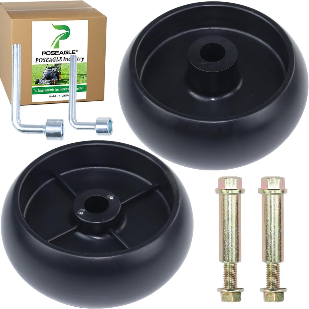 2 Pack GX10168 Deck Wheel Replaces GX10168 for John Deere 107H 107S 155C 1642HS D155 L110 L2048 L2548 LA100 LA105 LA110 LA115 LA165 S2554 X125 X126 Z245 Z255 Z315 Z320 Tractors