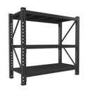 ErgoNova Garage Shelving 1800LBS Heavy Duty Shelving Units and Storage Shelves Adjustable 3 Tier Metal Shelving for Kitchen,Utility Room and Basement, 24" D x 47.24" W x 51.2" H, Black