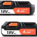 VINIDA 2P R840085 4.0Ah Lithium-ion Battery Replacement for Ridgid 18V Battery Lithium-ion Compatible with Ridgid Battery 18V R840087 R840083 R840085 R840086 R840089 Drill Tools