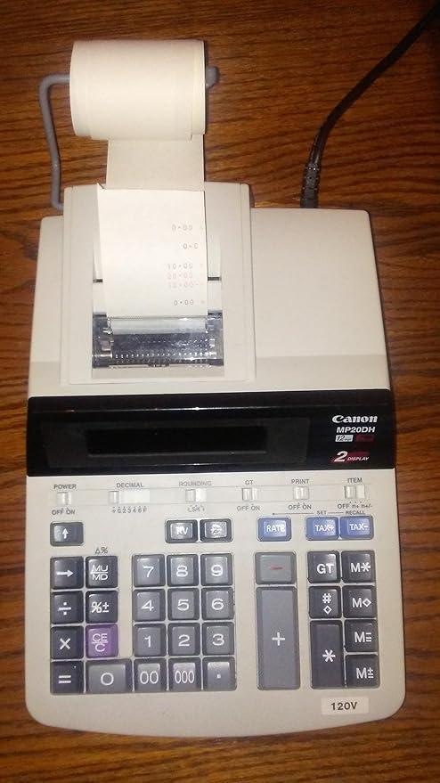 Canon Electronic MP20DH III12 Digit 2-Color High Speed Printout Calculator