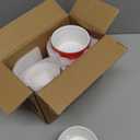 Ramekins 6oz Oven Safe,Creme Brulee Ramekin and Souffle Dishes,Porcelain Baking Bowls,Dipping Sauce Dish.Pudding Cups,Set of 6,Red