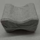 5 STARS UNITED Knee Pillow for Side Sleepers - Hip Pain Relief, Memory Foam Leg Cushion for Side Sleeping - Between Legs Pillow for Sciatica & Lower Back Pain, Gray Cotton Cover (Standard)