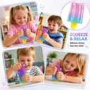 Ice Cream Squeeze Squishy,Summer Cute Sensory Stress Relief Toys,Party Favors for Kids Adults,Squishies Slow Rising Fidget Toy Suitable for Anxiety Stress