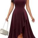 DRESSTELLS Wedding Guest Dresses for Women Modest Cocktail Church Vintage Holiday Party Dress L