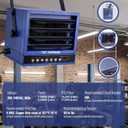 TEMPWARE 7500W Electric Garage Heater with WIFI App Control, 240V Hardwired