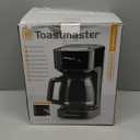 Toastmaster 12-Cup Digital Touchscreen Drip Coffee Maker - Programmable Automatic Coffee Machine - Kitchen Appliance with Keep Warm Setting