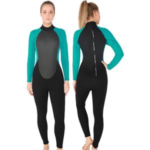 Mens Womens Wetsuit 5/4mm Neoprene Scuba Diving Long Sleeve Back Zipper Thermal Wet Suits Cold Water Keep Warm (X-Small)