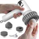 Electric Egg Cleaner Brush Egg Washer for Fresh Eggs & Vegetable Brush with Battery Level Display,2 Speed Settings,3 Replaceable Heads,IPX7 Waterproof, Ideal for Tough-Skinned Vegetables