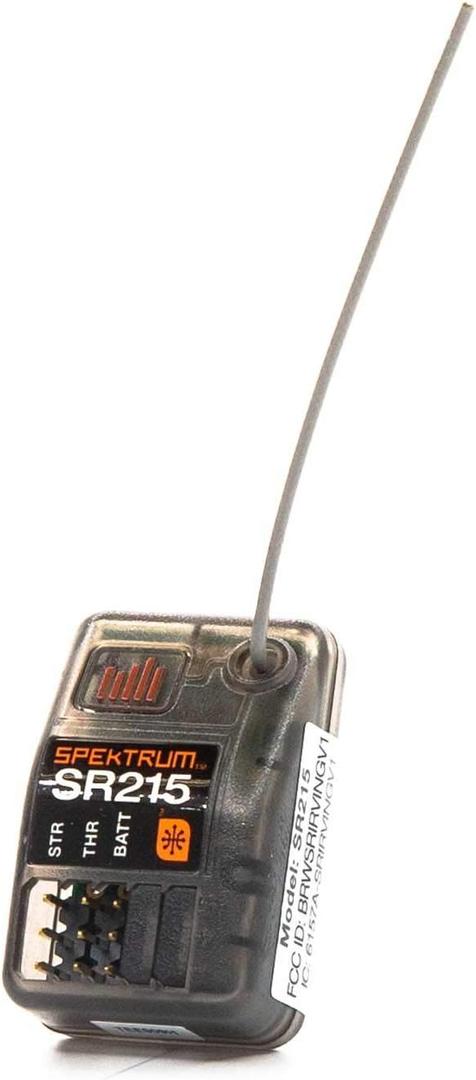 Spektrum SR215 2-Channel 2.4GHz DSMR RC Sport Receiver: Surface, Black