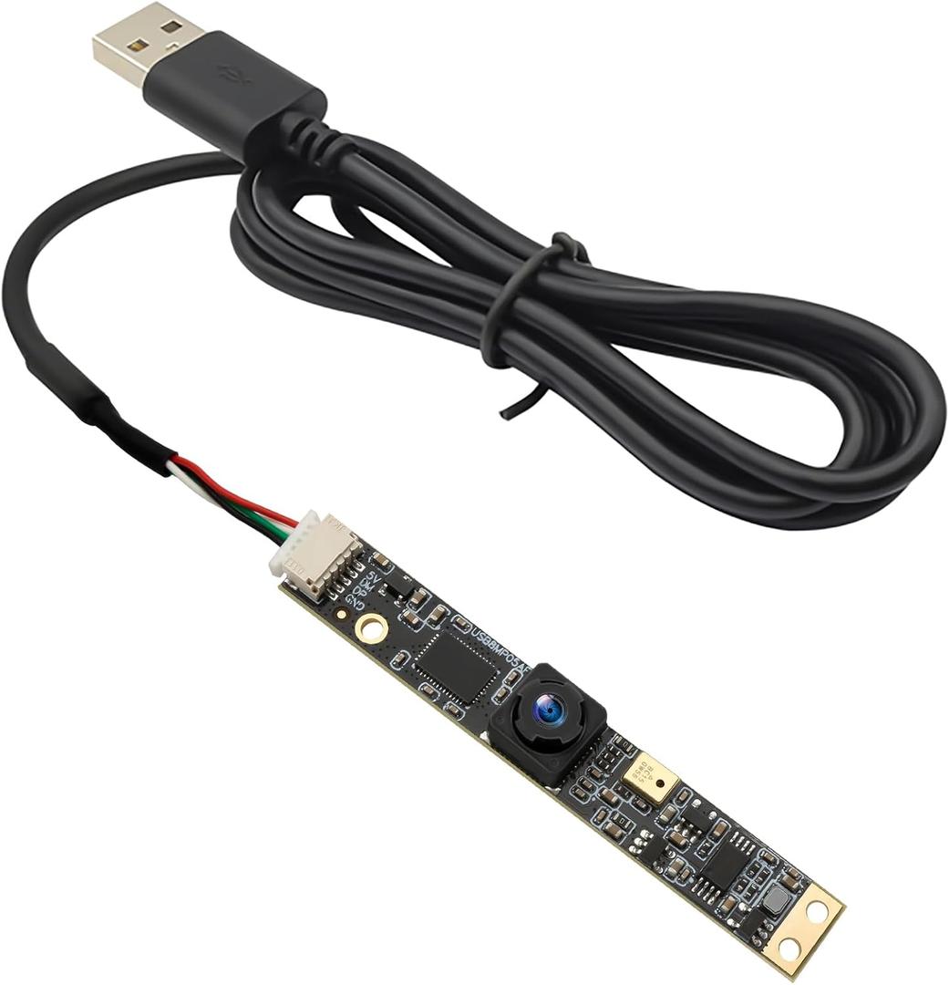 SVPRO 8MP USB Camera Module with Microphone Wide Angle Computer Camera Fixed Focus 4K Lightburn Camera for Laser Engraver Embedded UVC Webcam Board Small Security Camera for PC, Raspberry Pi