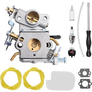 545070601 Carburetor Replacement For Poulan Pro Pp4218A Pp4218Avx Pp4218Av Ppb4218 Pp4218Avhd, Carb Tune Kit Replacement For Craftsman 358.350990 358.350830 (Carburetor with tool)