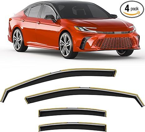 In-Channel Rain Guards Fit for Toyota Camry 2025-2026 Window Rain Guard Extra Durable Window Deflectors Window Vent Visors Vent Shades Exterior Car Accessories