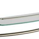 Delta 79710-SS Cassidy 18-in Glass Shelf with Towel Bar in Stainless Steel