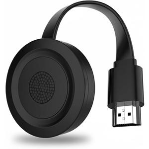 SmartSee HD Wireless Display Dongle Adapter, 4K Screen Mirroring Receiver with 5G 2.4G Dual Band WiFi Media Streaming for iOS Android Mac to TV Projector Monitor Support Miracast AirPlay DLNA