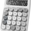 Mr. Pen- Mechanical Switch Calculator, 12 Digits, Large LCD Display, Gray Calculator Big Buttons
