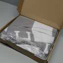 h Blanket Soft Throw Blanket Faux Fleece Cashmere Plaid Warm Shawl Thick Knitted Plush Cozy Comfy for Women Throw Blanket for Sofa Couch Bed Queen King Size 55x66 in (Light Grey)