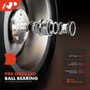 A-Premium 2 x Rear Wheel Bearing and Hub Assembly with ABS Ring & 4-Lug Compatible with Hyundai Accent 1997 1998 1999