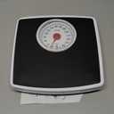 Taylor Battery Free Analog Scales for Body Weight, 330LB Capacity, Easy to Read Large 4.25-inch Dial, 10.3 x 10.6-inch Vinyl Mat Platform, Black