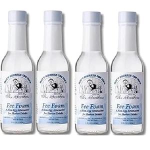 Fee Brothers Fee Foam (4 Pack) A Non-Egg Alternative for Shaken Drinks - Kaizen8, White, BBD: 05/31/31