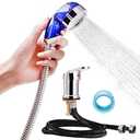 Blue Salon Shampoo Faucet for Barbershop Sink and Shower - Hot and Cold Mixer, Includes Shampoo Bowl and Chair