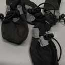 YAODHAOD Dog Shoes for Small Dogs, Puppy Dog Boots & Paw Protector for Winter Snowy Days, Anti-Slip Sole Dog Booties for Indoor Hardwood Floor 4PCS (Black, Size: 4)