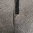 Set of 2: Professional Black Carbon Fiber Teasing Comb, Fine and Wide Tooth Hair Barber Comb For All Hair Types + Large Neck Duster Brush Professional Barber Neck Duster Brush Soft Barber Face Cleaning Hairbrush Nylon Hair Cutting Kits Barber Accessories Cleaning Supplies