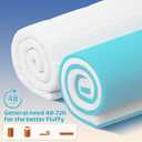 4 Inch Memory Foam Mattress Topper Full, 2" Cooling Gel Memory Foam + 2" Plush Pillow Top Mattress Pad, 2-in-1 Dual Layer Design, Medium-Firm, Pressure Relief Back Pain Support