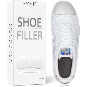 Shoe Inserts for Shoe Too Big,for Make Shoes Fit and Prevent Heel sliping. Toe Filler Inserts with Anti Slip Strip.
