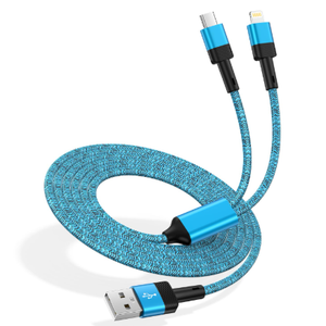 USB C Multi Fast Charging Cable for iPhone 17 Air 17 Pro 17 Pro Max 16e 16 15 Pro Max,4FT USB C and Lightning Cable 2 in 1 USB to Type C & Lightning Car Charger Cord for iPhone 15 14 13 12,Samsung
USB Cable