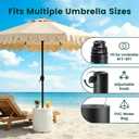 OLILAWN 90lb Outdoor Weighted Patio Umbrella Base Water Filled Stand