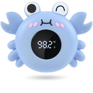 Baby Bath Thermometer Tub Water Temperature Thermometer for Bathtub Crab Newborn Baby Safety Floating Tub Toy Gift for Toddlers, Girls, Boys, Infants 1 2 3 4 Years Old Baby Bath Thermometer Tub Water Temperature Thermometer for Bathtub Crab Newborn Baby Safety Floating Tub Toy Gift for Toddlers, Girls, Boys, Infants 1 2 3 4 Years Old