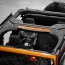 Rugged Ridge Roll Bar Cover for Jeep Wrangler - Fits 2007-2018 Jeep Wrangler JKU 4-Door - Easy Installation & Zipper Attachment - Hook & Loop Attachment - Polyester