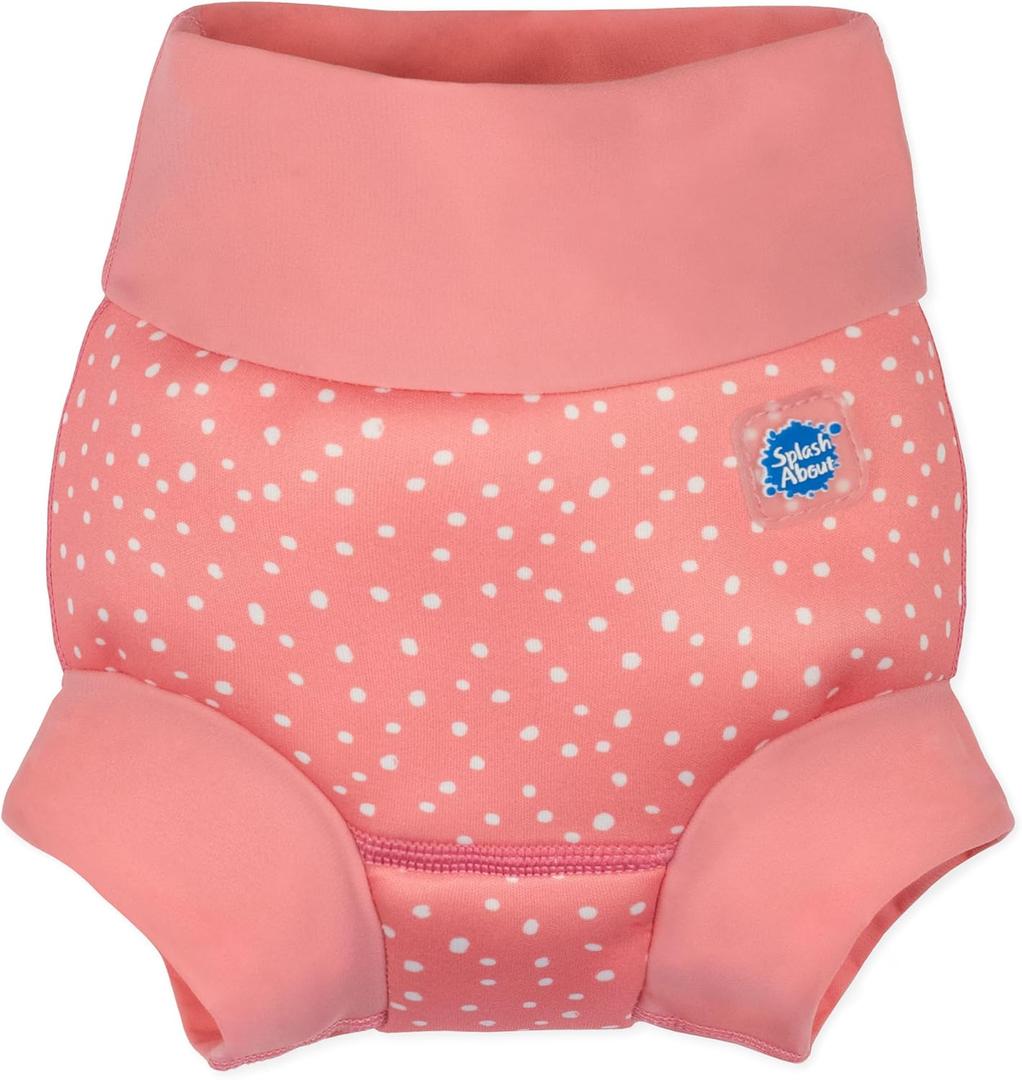 Splash About Happy Nappy Swim Diaper, Pink Dotty, 3-6 Months