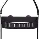 Bath Bliss 2 Way Convertible Bathroom Shower Caddy | Adjustable Mounting Arms | Loofah & Razor Hooks | Storage & Organization | Rust Resistant | Large and Small Bottles | Grey