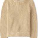The Children's Place Boys Long Sleeve Crew Neck Pullover Sweater (Beige)