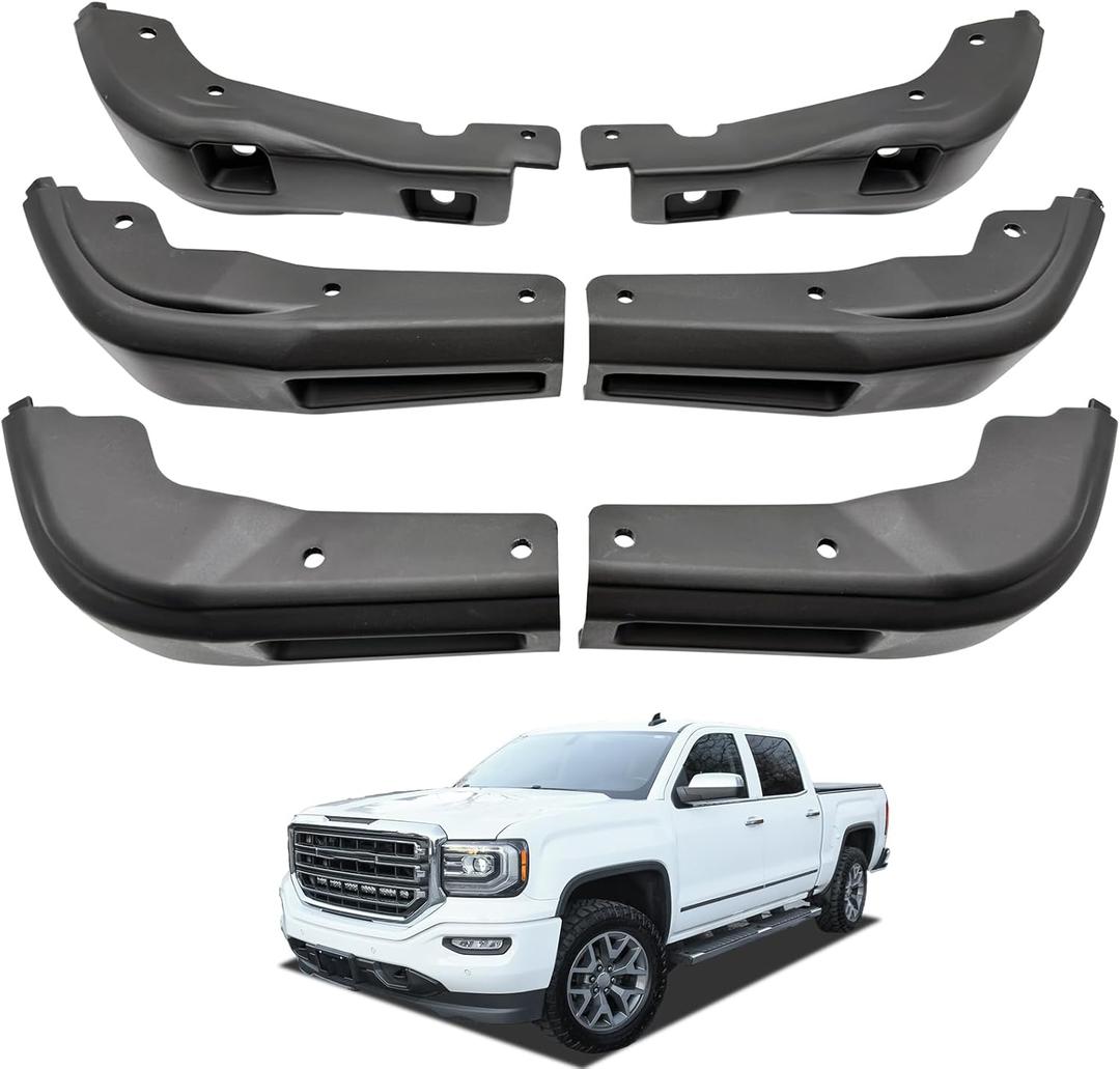 Mud Flap Delete Fit for GMC Sierra 1500 Front & Rear Mud Flap 2019-2025 All Weather Protection Custom Mud Guard Delete Fit for GMC Sierra 1500 Accessories 2025-2019